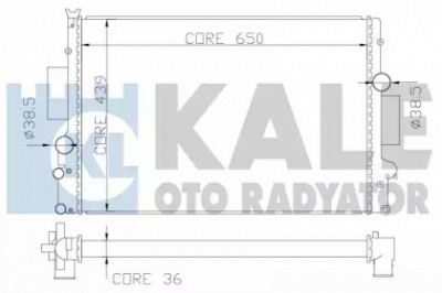 KALE OTO RADYATOR 341985 -  Радиатор, охлаждение двигателя